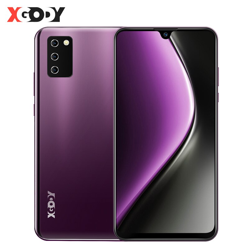 XGODY Note10 7.2" 4G Smartphone Android 9.0 19:9 Waterdrop 2GB 16GB MTK6737 Quad Core 3600mAh 5MP Face ID Dual SIM Mobile Phones