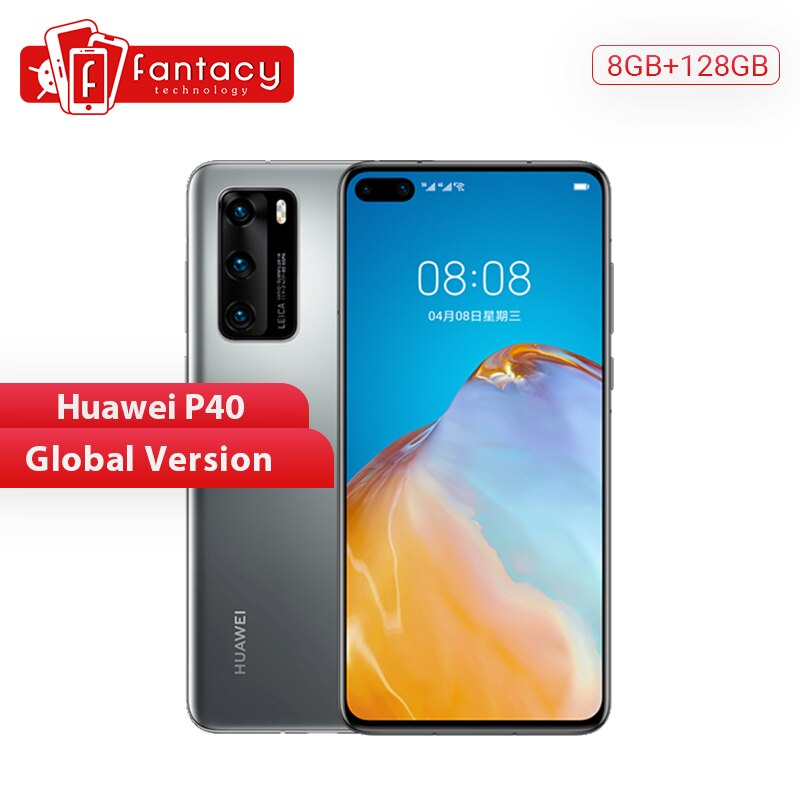 Global Version Huawei P40 5G Smartphone Kirin 990 8GB 128GB 50MP Ultra Version Camera 6.1 inch SuperCharge NFC