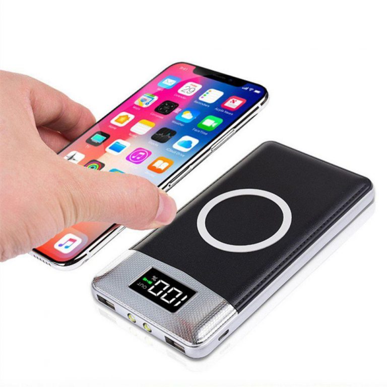 10000mah Powerbank Wireless Charger Fast Charge Power Bank Portable High Capacity Compact Universal External Battery Bank 2020
