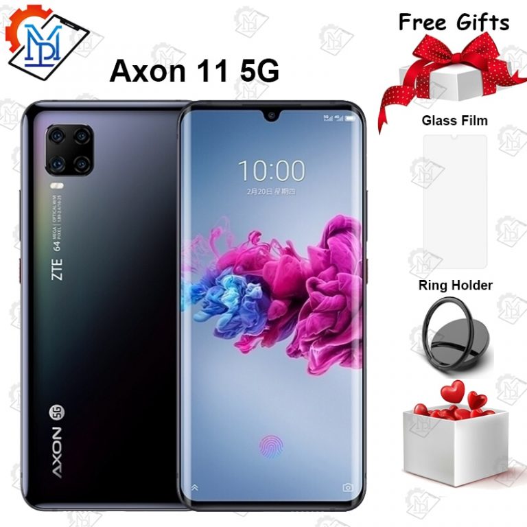 2020 New ZTE Axon 11 5G Mobile Phone 6.47" AMOLED Curved Screen