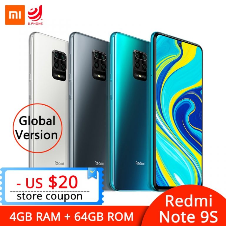 Xiaomi Redmi Note 9S Note 9 S 4GB 64GB Global Version Smartphone Snapdragon