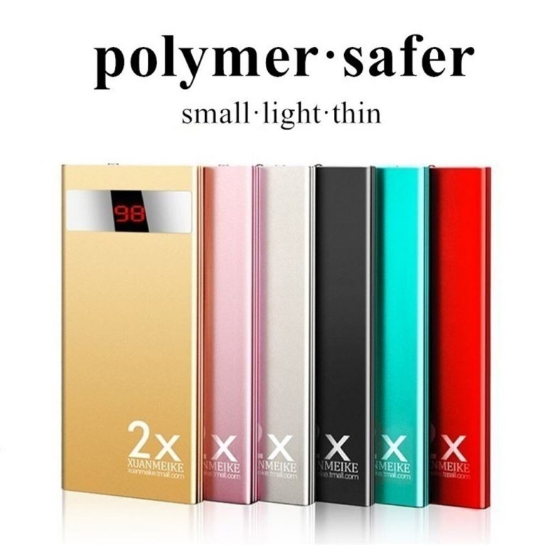 2020 Ultrathin Power Bank 30000mAh Powerbank External Battery Portable