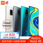 Xiaomi Redmi Note 9S Note 9 S 4GB 64GB Global Version Smartphone Snapdragon 720G Octa Core Mobile Phone 5020mAh 48MP Quad Camera