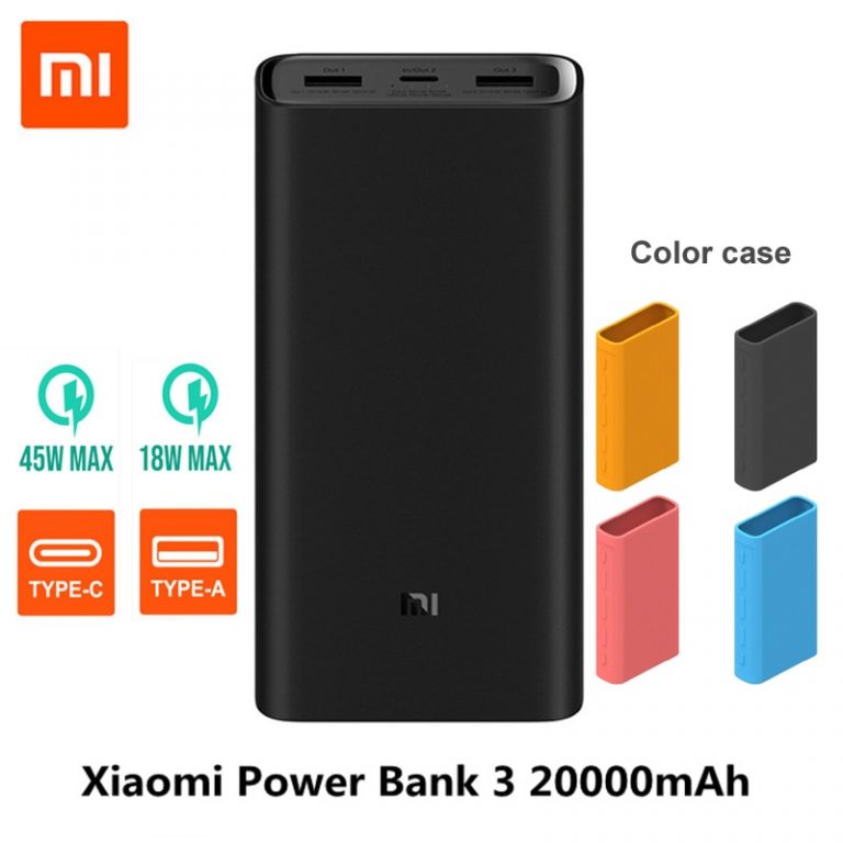 2020 NEW Xiaomi Power Bank 3 20000mAh Mi Powerbank USB-C 45W