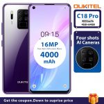 OUKITEL C18 Pro 4G RAM 64G ROM 4G LTE Smartphone 6.55"HD Android