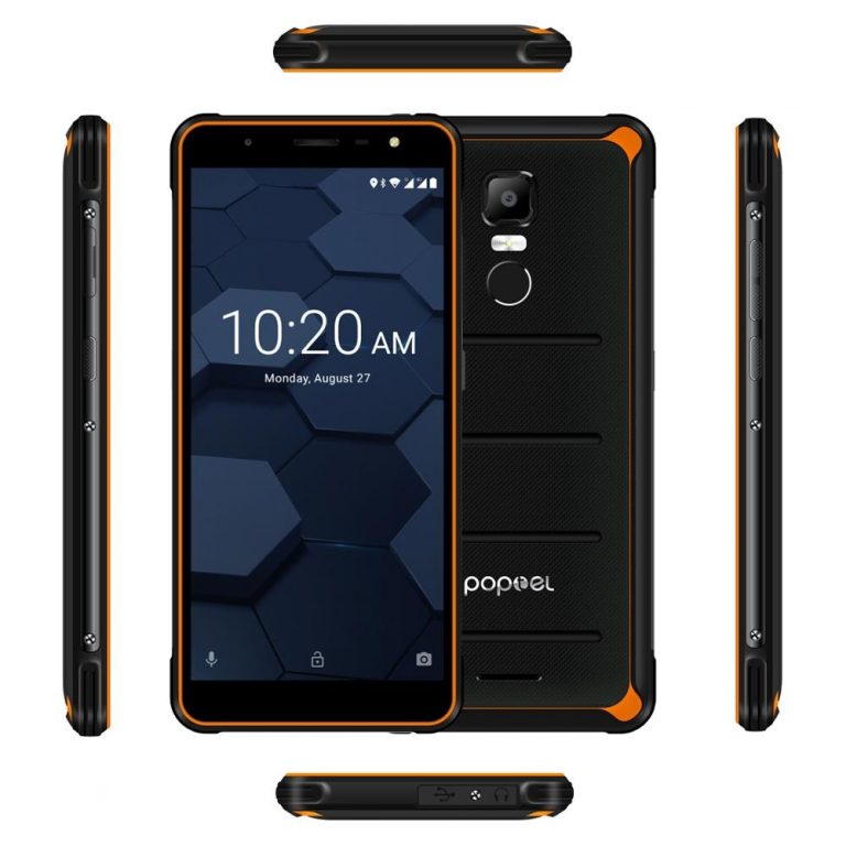 2020 lowest pricerugged smartphone Poptel P10 5.5 inch octa core 4GB+64GB NFC