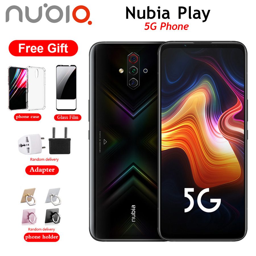 Original Nubia Play 5G Game Mobie Phone 8GB RAM 128GB ROM Snapdragon765G 6.65"1080x2340p 48MP 5100mAh NFC Android10.0 Smartphone