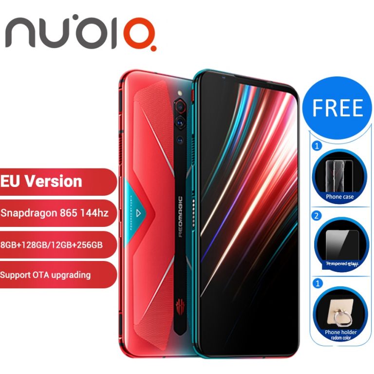 EU Version Nubia Red Magic 5G 12GB 256GB Gaming SmartPhone 128GB 8GB 6.65" Snapdragon 865 NFC Redmagic 5G Game Mobible Phone