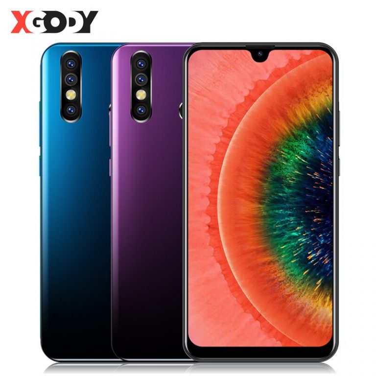 XGODY 7.2-inch smartphone with a large waterdrop display, dual SIM support, and a 5MP camera