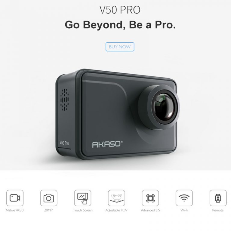 AKASO V50 Pro Native 4K/30fps 20MP WiFi Digital Action Camera