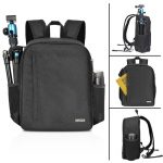 D6 Waterproof Nylon Camera Backpack Bag Tripod Case