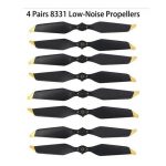4 Pairs Mavic Pro Platinum 8331 Low Noise Quick-Release Propellers ( Golden/Silver ) for dji Mavic Pro drone Accessories