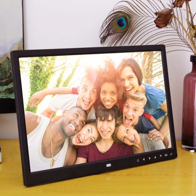 Picture Frame Clock Calendar Remote Control Built-in Speaker