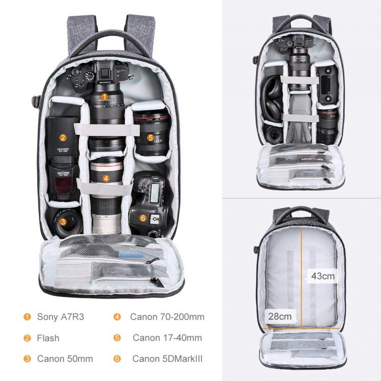 Large Capacity Waterproof Photography Bag for DSLR Cameras