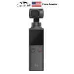 US Captain WIFI Bluetooth PALM3-Axis 4K HD Handheld Gimbal Camera Stabilizer 128° Wide Angle Smart Track Pocket Video Camera
