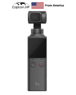 US Captain WIFI Bluetooth PALM3-Axis 4K HD Handheld Gimbal Camera Stabilizer 128° Wide Angle Smart Track Pocket Video Camera