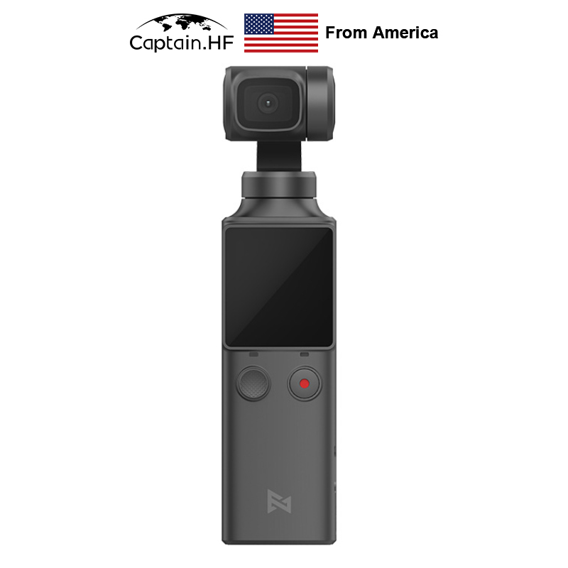US Captain WIFI Bluetooth PALM3-Axis 4K HD Handheld Gimbal Camera Stabilizer 128° Wide Angle Smart Track Pocket Video Camera