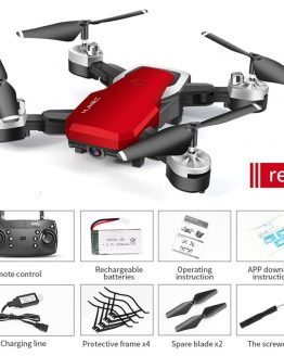 HJ28 Foldable RC Drone 4 Channels Wifi 2MP/5MP FPV Camera Drone Altitude Hold Gesture Photo/Video RC Quadcopter