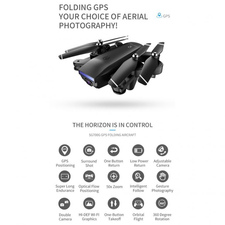 1080P or 4K Dual Camera Optical Flow Quadcopter Foldable Selfie