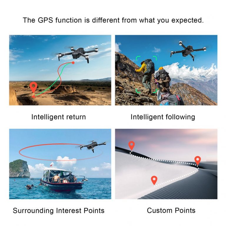 Professional fold Quadrocopter Gps Drones with Camera HD 4K