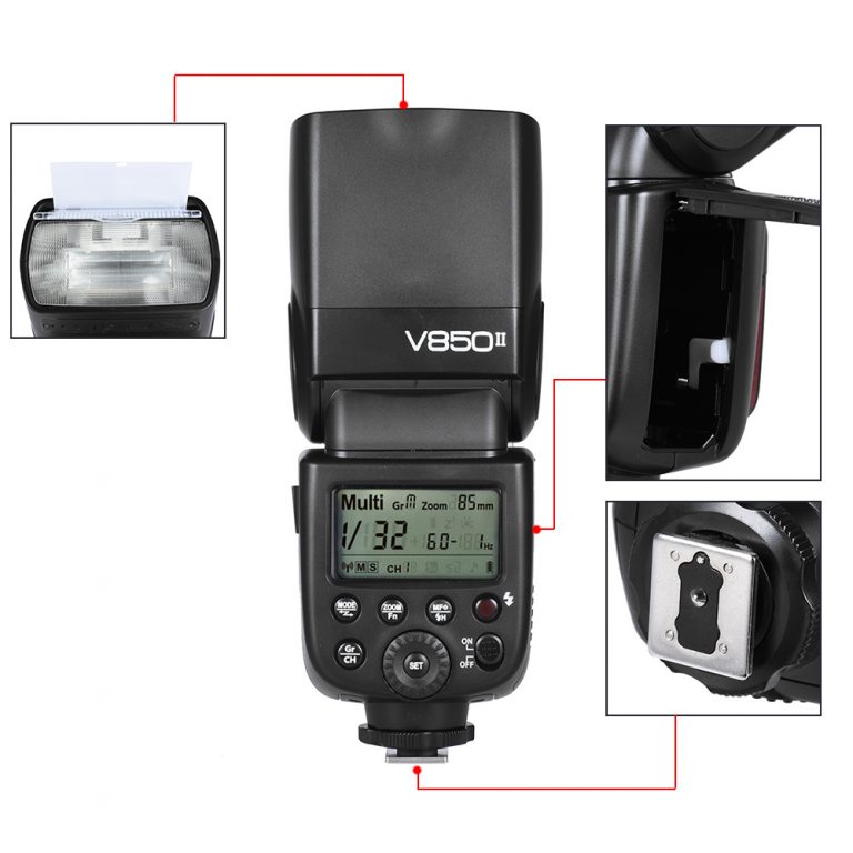 Camera Flash GN60 2.4G Wireless X System Speedlite