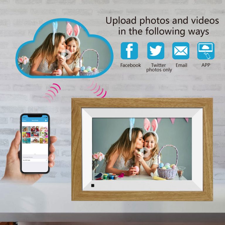10.1inch WIFI Family Sharing Alarm Clock Music Digital Photo Frame