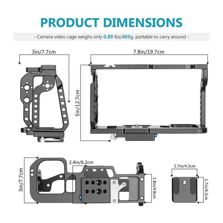 Yelangu C9 Camera Rig Cage for BMPCC 4K 6K Blackmagic Design Pocket Cinema Black Magic Camera with Quick Plate and Top Handle 3 Yelangu C9 Camera Rig Cage for BMPCC 4K & 6K β Ultimate Protection and Versatile Mounting
