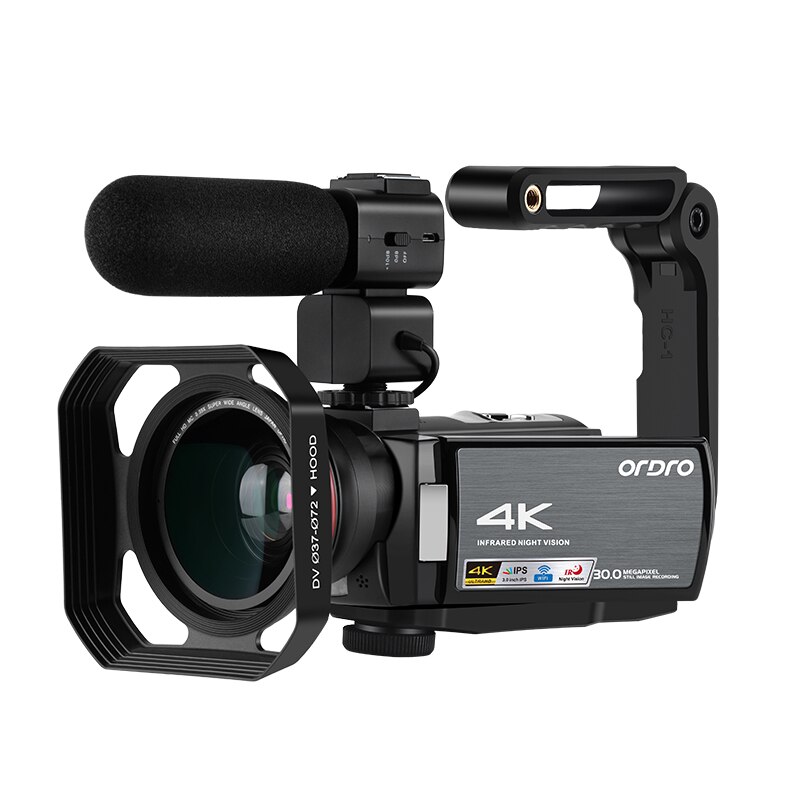 Ordro WIFI AE8 4K Video Camera Digital Full HD Touch Screen IR Infrared Night Vision Camera Fotografica Profesional Camcorder