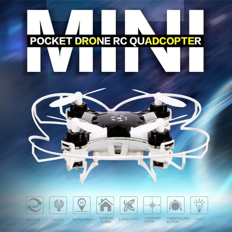 FQ777 124 2.4G 4CH Six-axis Gyro Mini Drone 360 Degree Flip Headless Mode One Key Return RC Pocket Quadcopter RTF with Light 2 Gyro Mini Drone 360 Degree Flip Headless Mode One Key