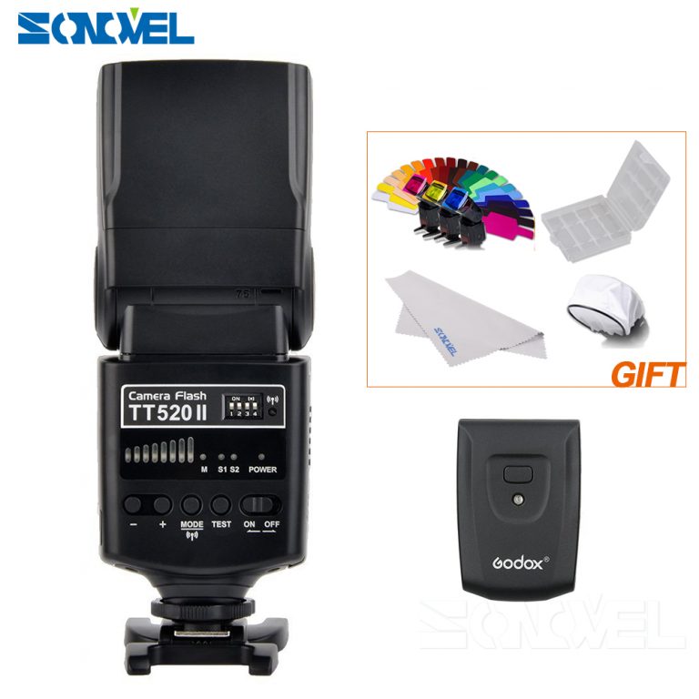 Godox TT520 II Flash TT520II with Build-in 433MHz Wireless Signal for Canon Nikon Pentax Olympus DSLR Cameras