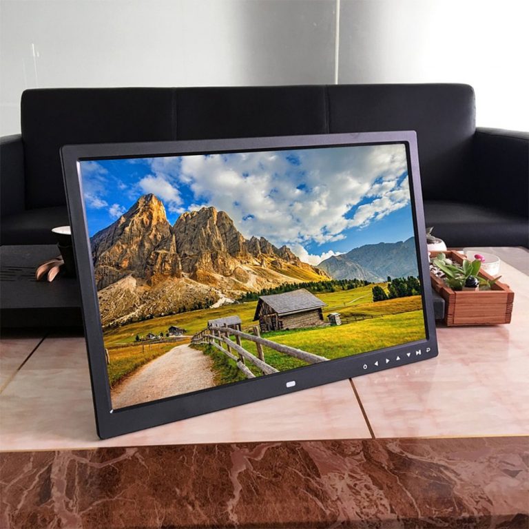 17 inch touch button digital photo frame electronic album HDMI