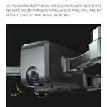 H5 RC drone GPS 4K HD camera 1080P 5G WIFI FPV drone ESC camera