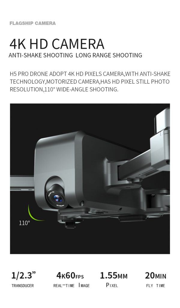 H5 RC drone GPS 4K HD camera 1080P 5G WIFI FPV drone ESC camera profissional 50X Zoom Wide Angle Optical Flow Selfie drones DRON 3 H5 RC drone GPS 4K HD camera 1080P 5G WIFI FPV drone ESC camera