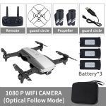LANSENXI-NVO RC Drone 4K 1080P Quadcopter 2.4GHz WiFi FPV Foldable
