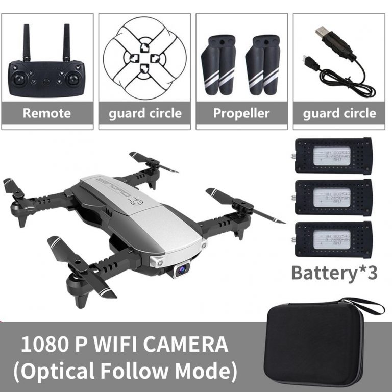 LANSENXI-NVO RC Drone 4K 1080P Quadcopter 2.4GHz WiFi FPV Foldable