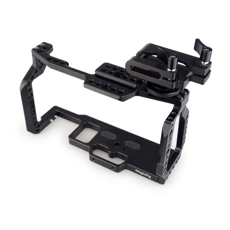 MAGICRIG BMPCC 4K Cage Video Camera Cage with T5 SSD Card Mount Clamp