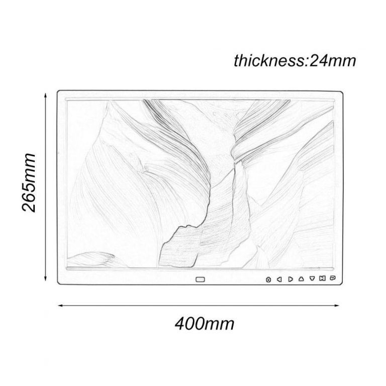 17 inch touch button digital photo frame electronic album HDMI