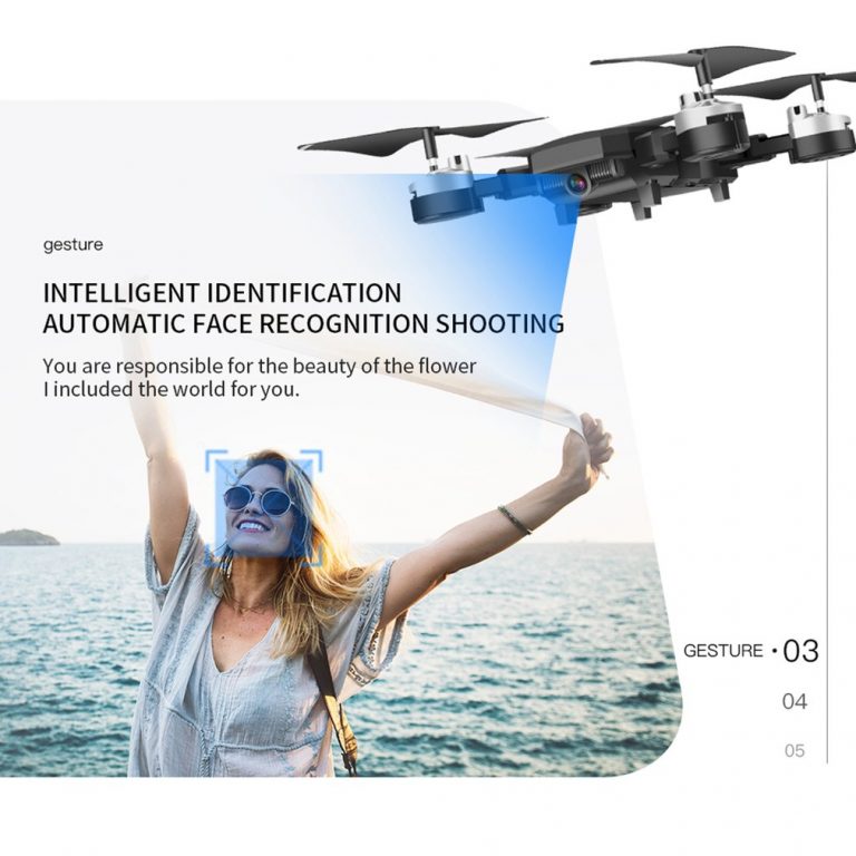 HJ28 Foldable RC Drone 4 Channels Wifi 2MP/5MP FPV Camera Drone Altitude Hold Gesture Photo/Video RC Quadcopter 2 HJ28 Foldable RC Drone 4 Channels Wifi 2MP/5MP FPV Camera