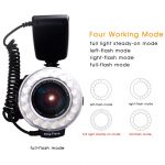 Macro Flash LED Ring Speedlight For Canon Nikon Olympus Sony DSLR Cameras