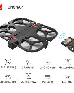Funsnap iDol FPV RC Drone 4K GPS Quadrupter Professional Drone Camera HD 1080P AI Gesture For Xiaomi Youpin 4K Camera Drones