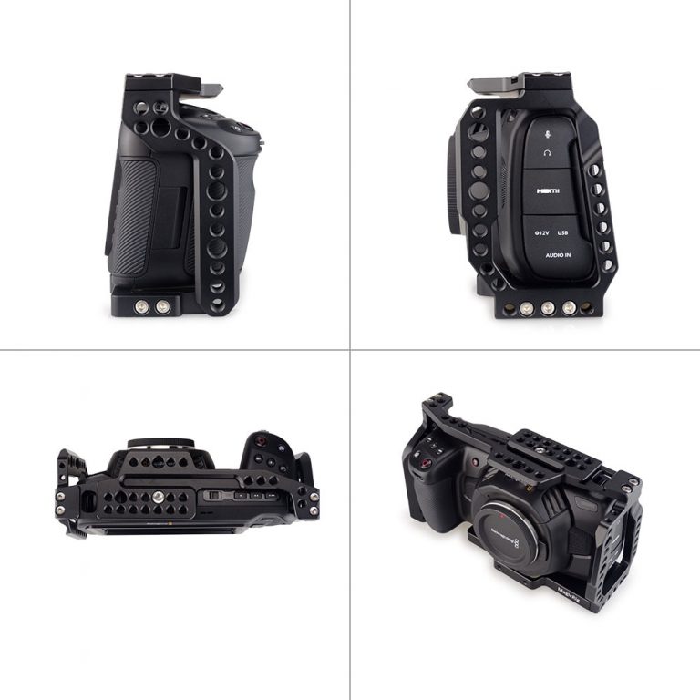 MAGICRIG BMPCC 4K Cage Video Camera Cage with T5 SSD Card Mount Clamp