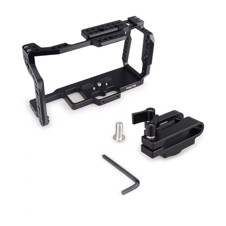 MAGICRIG BMPCC 4K Cage Video Camera Cage with T5 SSD Card Mount Clamp