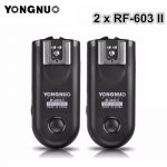 YONGNUO 2pcs RF-603 II Flash Trigger Transceiver Set ,Shutter Release for Canon Nikon Pentax DSLR Camera RF-603 II C1 C3 N1 N3