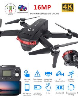 New Foldable Profissional Brushless Drone with Dual Camera 4K HD 5G GPS WiFi FPV Wide Angle RC Quadcopter Helicopter Toy