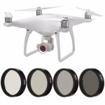 ND2 ND4 ND8 ND16 Lens Filter Set for DJI Phantom 3 & 4 – Perfect for Cinematic Shots and Motion Stabilization