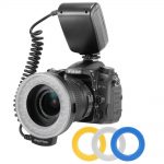 Ring Flash Bundle with 8 Adapter Ring for Canon Nikon
