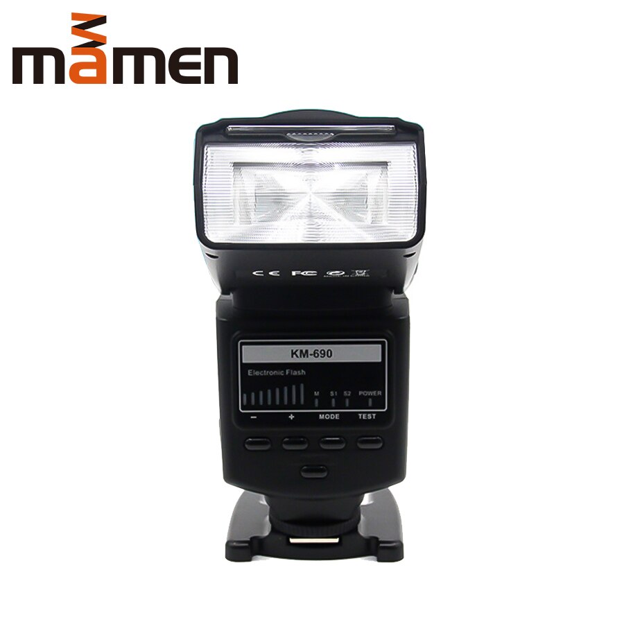 MAMEN KM-690 Professional DSLR Camera Flash With TTL Mode Flash Auto Speedlight For Canon 5D2/60D/70D DSLRs