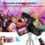 KOMERY 4K Video camcorder 48MP WIFI Live Streaming Vlogging
