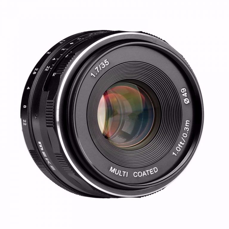 Meike MK-EM-35-1.7 35mm f 1.7 Large Aperture Manual Focus lens