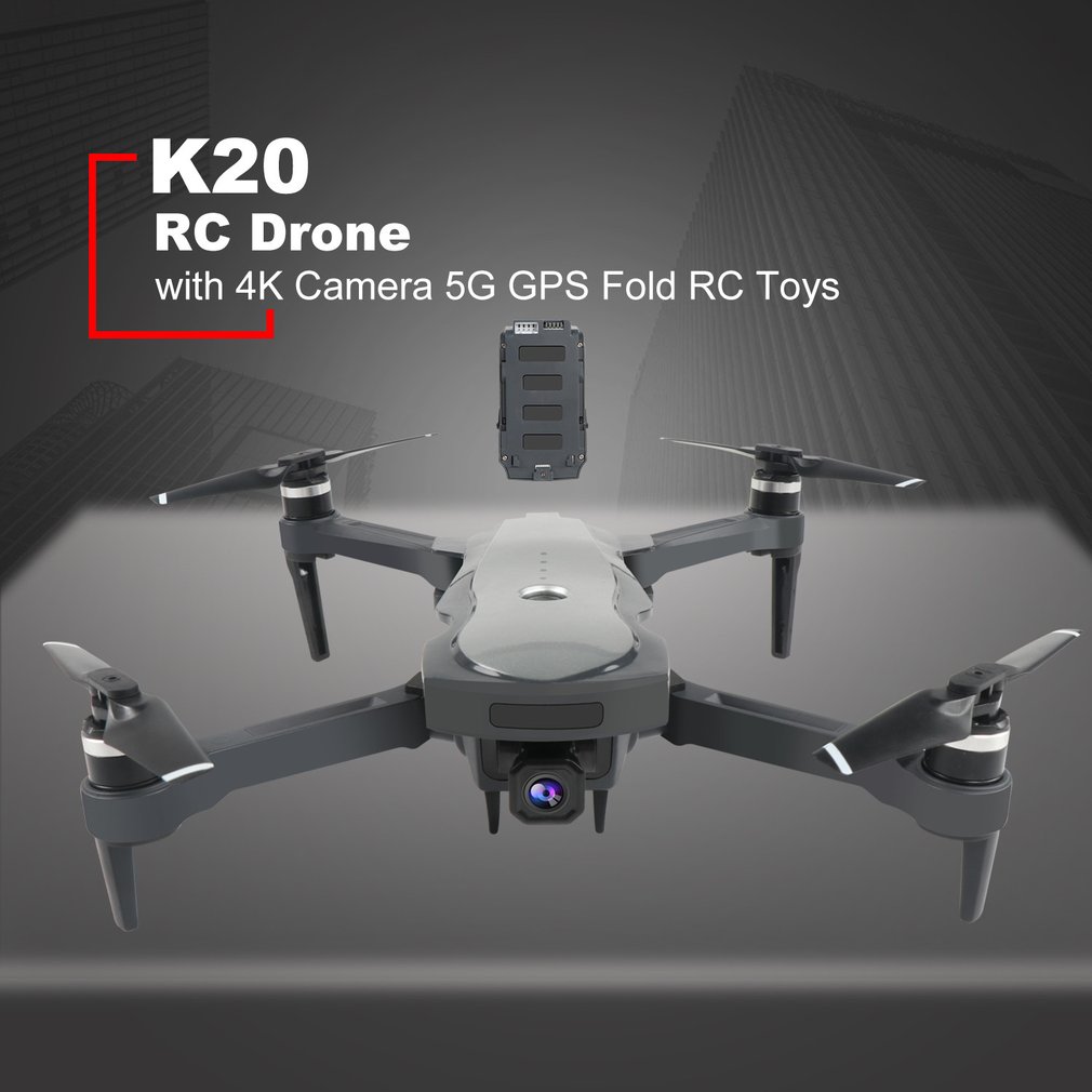 New Drone K20 Brushless Motor 5G GPS Drone With 4K HD Dual Camera Professional Foldable Quadcopter 1800M RC Distance Toy
